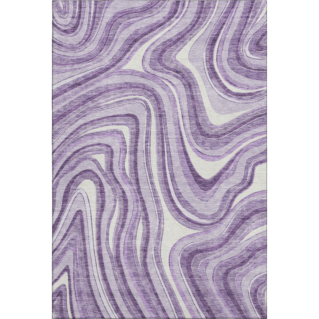 Piper Looms Mayfield Swirls AMF756 Lavender Machine Washable Area Rug main image