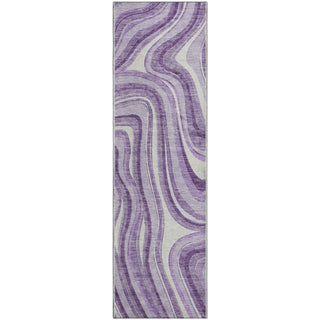 Piper Looms Mayfield Swirls AMF756 Lavender Machine Washable Area Rug Runner Main Image