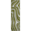 Piper Looms Mayfield Swirls AMF756 Olive Machine Washable Area Rug Runner Main Image
