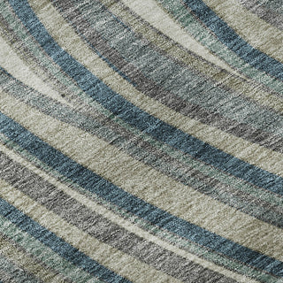 Piper Looms Mayfield Swirls AMF756 Teal Machine Washable Area Rug Swatch Image