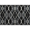 Piper Looms Mayfield Waves AMF757 Black Machine Washable Area Rug Scatter Main Image