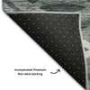 Piper Looms Mayfield Waves AMF757 Gray Machine Washable Area Rug Backing Image