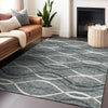 Piper Looms Mayfield Waves AMF757 Gray Machine Washable Area Rug Lifestyle Image Feature