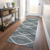 Piper Looms Mayfield Waves AMF757 Gray Machine Washable Area Rug Runner Lifestyle Image Feature