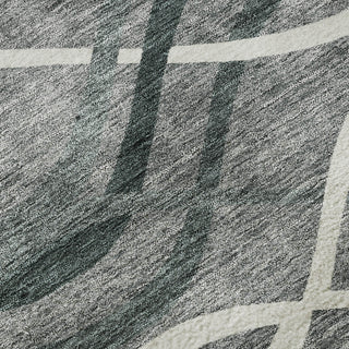 Piper Looms Mayfield Waves AMF757 Gray Machine Washable Area Rug Swatch Image
