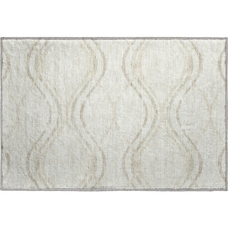Piper Looms Mayfield Waves AMF757 Ivory Machine Washable Area Rug Scatter Main Image