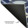Piper Looms Mayfield Waves AMF757 Navy Machine Washable Area Rug Backing Image