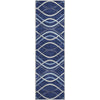 Piper Looms Mayfield Waves AMF757 Navy Machine Washable Area Rug Runner Main Image