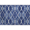 Piper Looms Mayfield Waves AMF757 Navy Machine Washable Area Rug Scatter Main Image