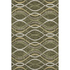 Piper Looms Mayfield Waves AMF757 Olive Machine Washable Area Rug main image