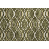 Piper Looms Mayfield Waves AMF757 Olive Machine Washable Area Rug Scatter Main Image