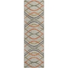 Piper Looms Mayfield Waves AMF757 Orange Machine Washable Area Rug Runner Main Image