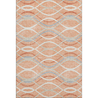 Piper Looms Mayfield Waves AMF757 Peach Machine Washable Area Rug main image