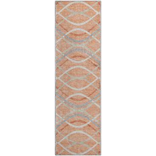 Piper Looms Mayfield Waves AMF757 Peach Machine Washable Area Rug Runner Main Image