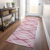 Piper Looms Mayfield Waves AMF757 Pink Machine Washable Area Rug Runner Lifestyle Image Feature