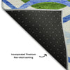 Piper Looms Mayfield Waves AMF757 Sky Machine Washable Area Rug Backing Image