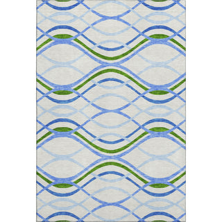 Piper Looms Mayfield Waves AMF757 Sky Machine Washable Area Rug main image