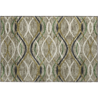 Piper Looms Mayfield Waves AMF757 Taupe Machine Washable Area Rug Scatter Main Image