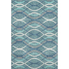 Piper Looms Mayfield Waves AMF757 Teal Machine Washable Area Rug main image
