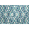 Piper Looms Mayfield Waves AMF757 Teal Machine Washable Area Rug Scatter Main Image