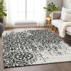 Piper Looms Mayfield Medallions AMF758 Black Machine Washable Area Rug Lifestyle Image Feature