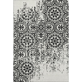 Piper Looms Mayfield Medallions AMF758 Black Machine Washable Area Rug main image