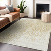 Piper Looms Mayfield Medallions AMF758 Gold Machine Washable Area Rug Lifestyle Image Feature