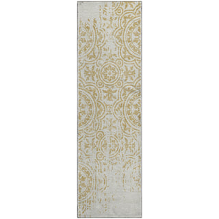 Piper Looms Mayfield Medallions AMF758 Gold Machine Washable Area Rug Runner Main Image