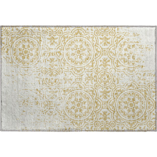Piper Looms Mayfield Medallions AMF758 Gold Machine Washable Area Rug Scatter Main Image