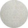 Piper Looms Mayfield Medallions AMF758 Ivory Machine Washable Area Rug Round Main Image