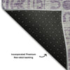 Piper Looms Mayfield Medallions AMF758 Lavender Machine Washable Area Rug Backing Image