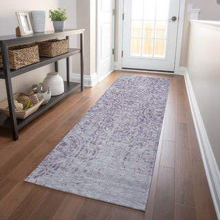 Piper Looms Mayfield Medallions AMF758 Lavender Machine Washable Area Rug Runner Lifestyle Image Feature