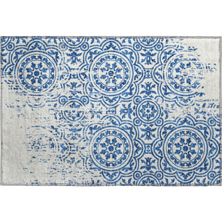 Piper Looms Mayfield Medallions AMF758 Navy Machine Washable Area Rug Scatter Main Image