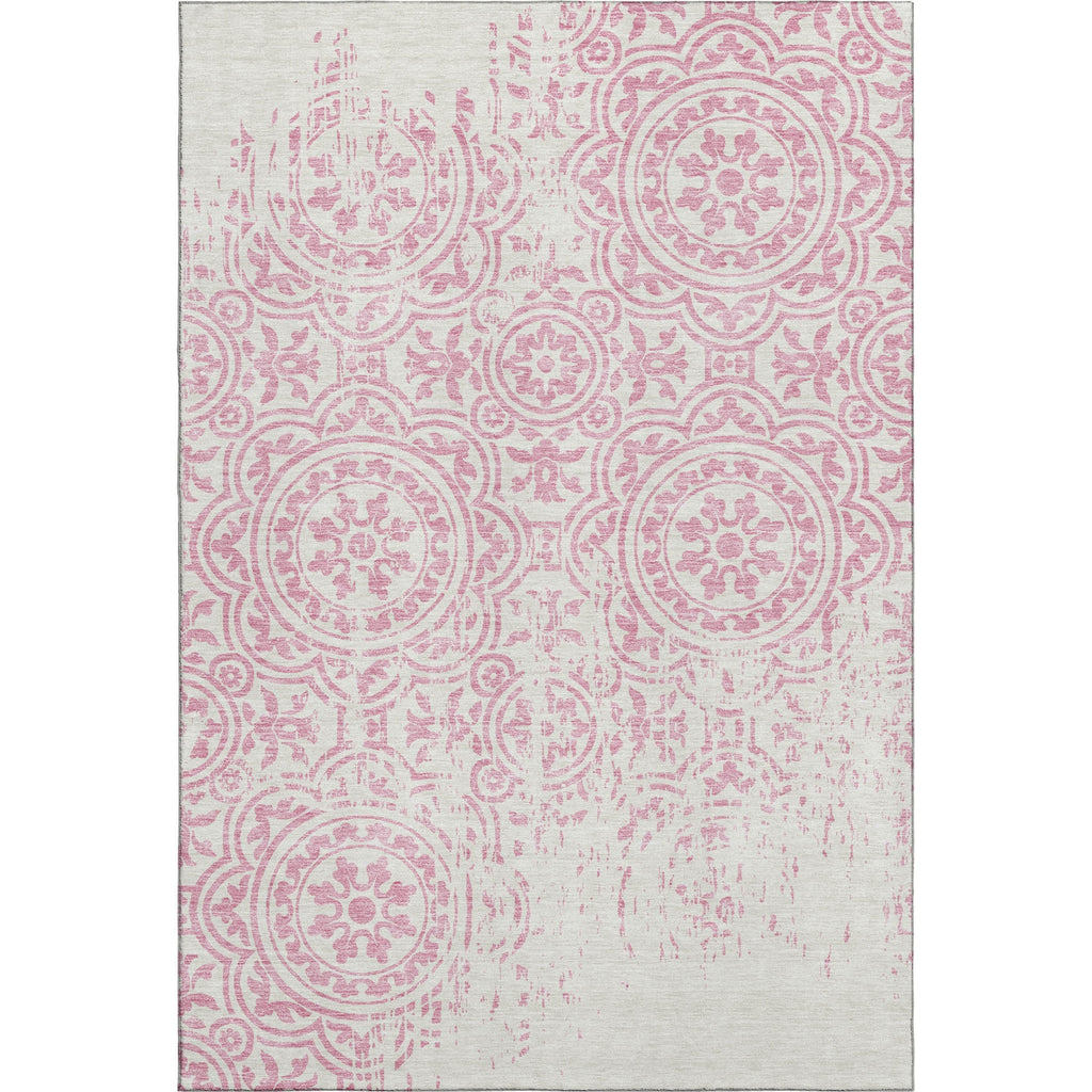 Piper Looms Mayfield Medallions AMF758 Pink Machine Washable Area Rug main image