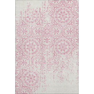 Piper Looms Mayfield Medallions AMF758 Pink Machine Washable Area Rug main image