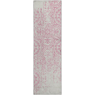 Piper Looms Mayfield Medallions AMF758 Pink Machine Washable Area Rug Runner Main Image