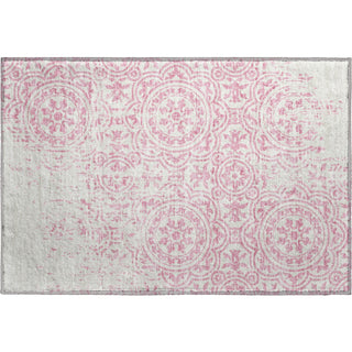Piper Looms Mayfield Medallions AMF758 Pink Machine Washable Area Rug Scatter Main Image