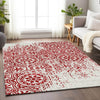 Piper Looms Mayfield Medallions AMF758 Red Machine Washable Area Rug Lifestyle Image Feature