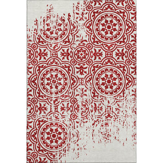 Piper Looms Mayfield Medallions AMF758 Red Machine Washable Area Rug main image
