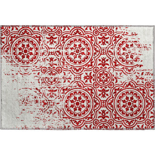 Piper Looms Mayfield Medallions AMF758 Red Machine Washable Area Rug Scatter Main Image
