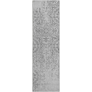 Piper Looms Mayfield Medallions AMF758 Silver Machine Washable Area Rug Runner Main Image