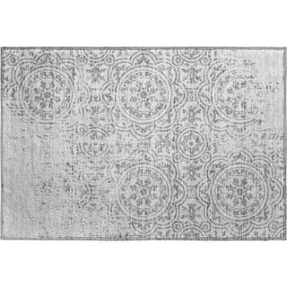 Piper Looms Mayfield Medallions AMF758 Silver Machine Washable Area Rug Scatter Main Image