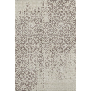 Piper Looms Mayfield Medallions AMF758 Taupe Machine Washable Area Rug main image