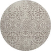 Piper Looms Mayfield Medallions AMF758 Taupe Machine Washable Area Rug Round Main Image