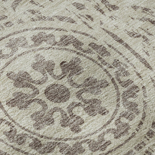 Piper Looms Mayfield Medallions AMF758 Taupe Machine Washable Area Rug Swatch Image