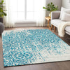 Piper Looms Mayfield Medallions AMF758 Teal Machine Washable Area Rug Lifestyle Image Feature