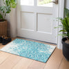 Piper Looms Mayfield Medallions AMF758 Teal Machine Washable Area Rug Scatter Lifestyle Image Feature