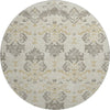 Piper Looms Mayfield Vintage AMF759 Beige Machine Washable Area Rug Round Main Image