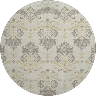 Piper Looms Mayfield Vintage AMF759 Beige Machine Washable Area Rug Round Main Image