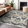 Piper Looms Mayfield Vintage AMF759 Black Machine Washable Area Rug Lifestyle Image Feature